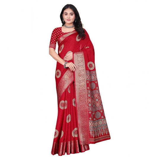 Superior Women's Art Silk Printed Saree With Blouse Piece