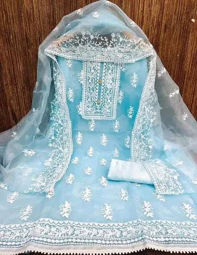 Stylish Shantoon Embroidered Salwar Suit Dress Material