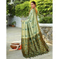 Fashionable Women's Silk Blend Woven Paithani Saree With Blouse Piece