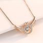 Beautiful Rose Gold Angel Wings Pendant Chain