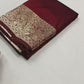 Pure Soft Banarasi Silk Galla Pallu Saree