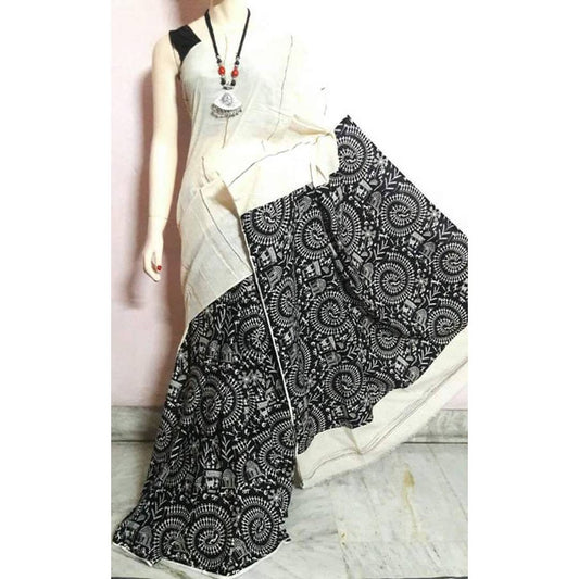 Stylish Printed Cotton Saree