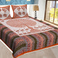 Amazing Cotton Printed Double Bedsheet with 2 Pillow Covers