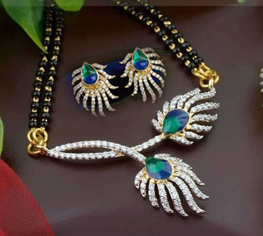 Beautiful AD Mangalsutra Jewellery Set