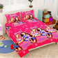 Funky Poly Cotton Printed Double Bedsheet with 2 Pillow Covers