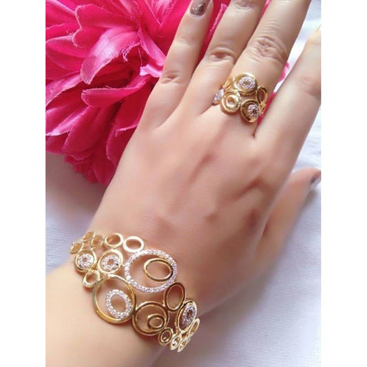 Charming Brass Bracelet Jewellery Set Combo