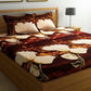 Classic Poly Cotton Double Bedsheet With 2 Pillow Covers