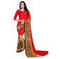 Stylish Printed Georgette Saree With Blouse Piece