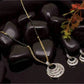 Glittering Alloy Women's Chain With Pendant Set