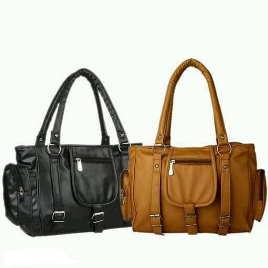 Stylish PU Leather Women's Handbag Set of 2