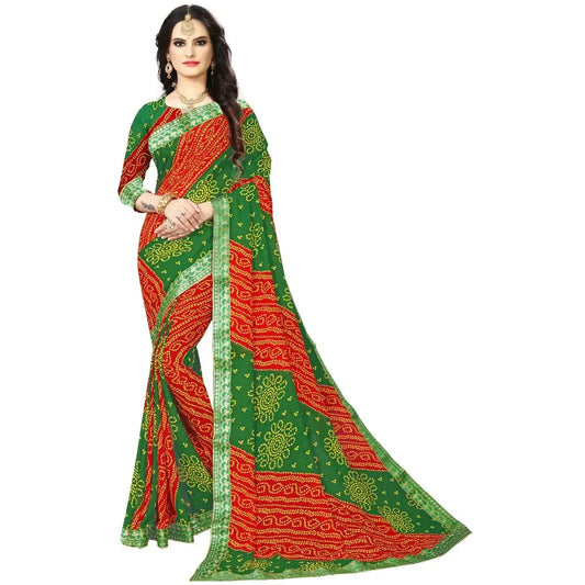 Fabulous Soft Georgette Saree with Blouse piece