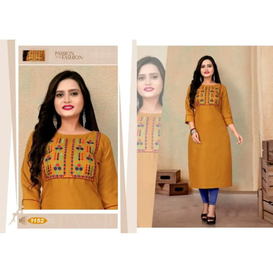 Awesome Embroidered Cotton Kurti