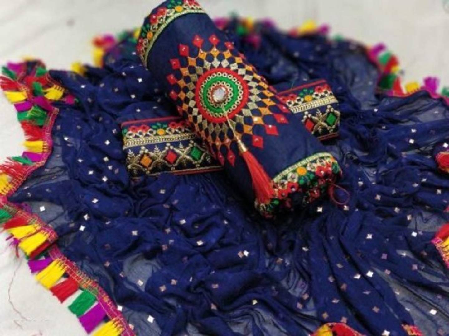Beautiful Cotton Embroidered Salwar Suit Dress Material