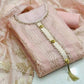 Alluring Chanderi Cotton Zari Embroidered Salwar Suit Dress Material