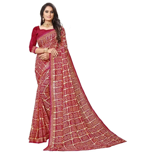 Fabulous Soft Georgette Saree with Blouse piece