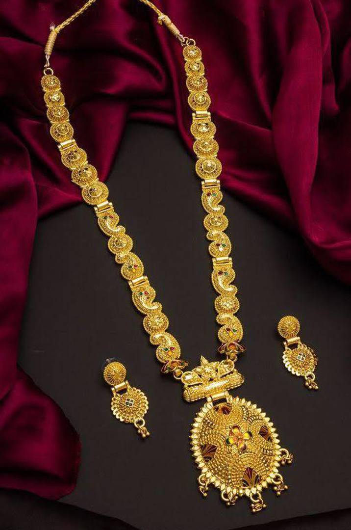 Fancy Alloy Gold Plated Jewellery Set
