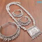 Trendy Oxidized Silver Jewellery Set