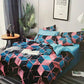 Funky Glace Cotton Printed Double Bedsheet with Pillow Covers