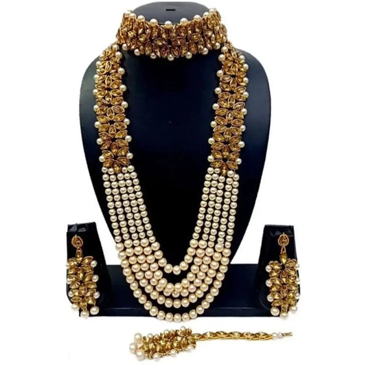 Traditional Gold Plated Choker Jewellery Set