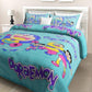 Funky Glace Cotton Printed Double Bedsheet with Pillow Covers