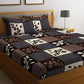 Awesome Glace Cotton Printed Double Bedsheet With Pillow Covers