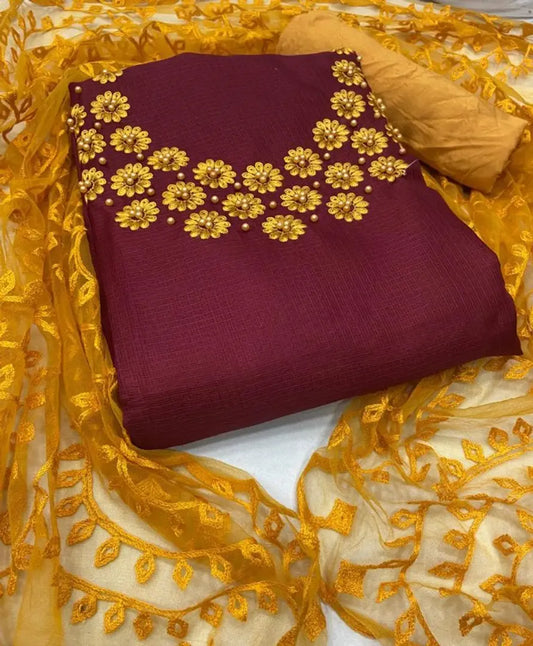 Elite Cotton Salwar Suit Dress Material