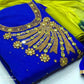 Pretty Chanderi Silk Handwork Salwar Suit Dress Material