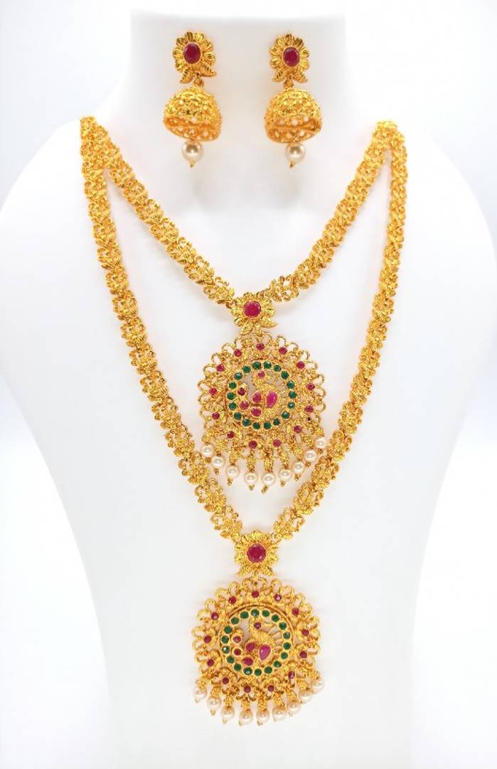Graceful Gold Plated Jewellery Set