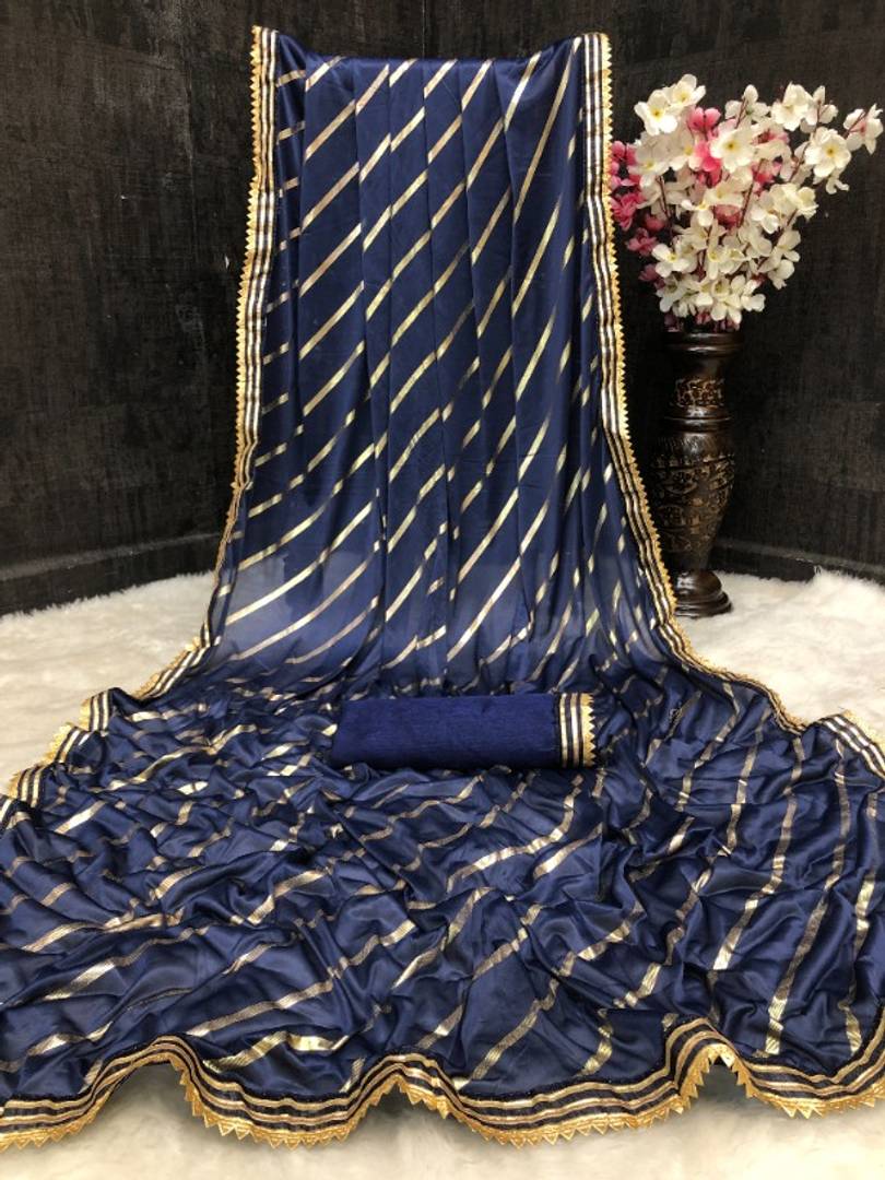 Latest Beautiful Silk Blend Saree