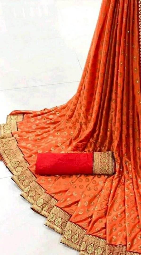 Beautiful Poly Silk Saree with Blouse piece