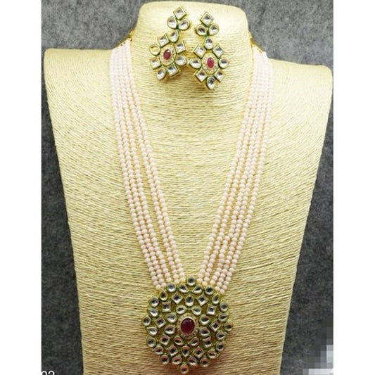 Gorgeous Brass Kundan Jewellery Set