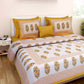 Beautiful Cotton Printed Double Bedsheet With Pillow Covers