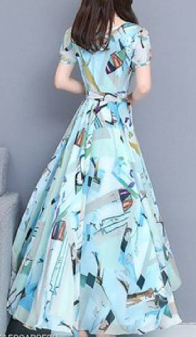 Beautiful Printed Crepe Dress