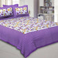 Awesome Cotton Printed Double Bedsheet With 2 Pillow Covers