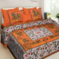 Elegant Cotton Printed Double Bedsheet with 2 Pillow Covers