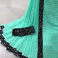 Fabulous Georgette Sequence Lace Border Work Saree