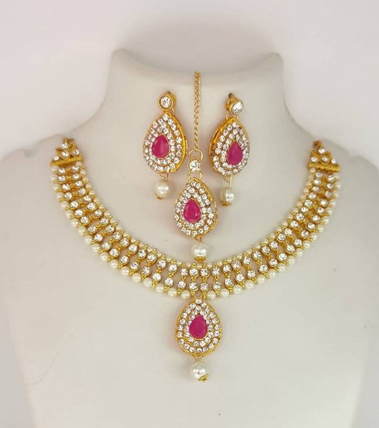 Designer Kundan Choker Necklace Set