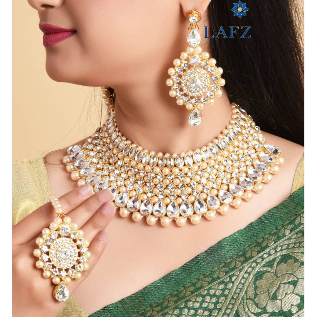 Ravishing Alloy Necklace Jewellery Set