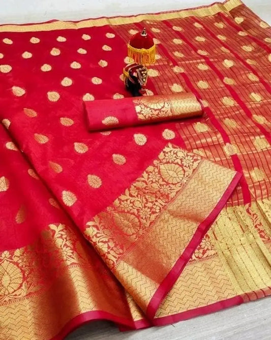 red-cotton-silk-with-weaving-work-saree-for-women