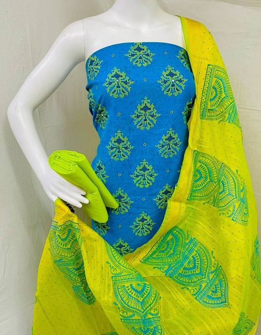 Superior Silk Printed Salwar Suit Dress Material