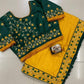 Delicate Satin Embroidered Saree with Stiched Blouse