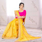 Beautiful Net Heavy Work Saree With Blouse