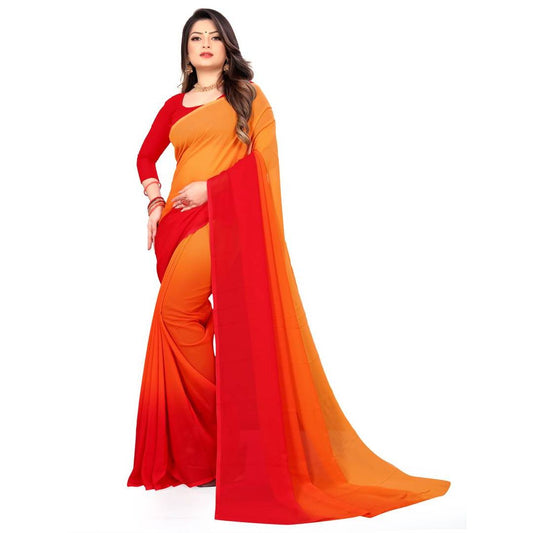 Authentic Georgette Saree with Blouse piece