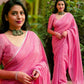 Glamorous Georgette Saree With Blouse Piece