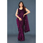 Classic Lycra Sequined Saree with Blouse piece