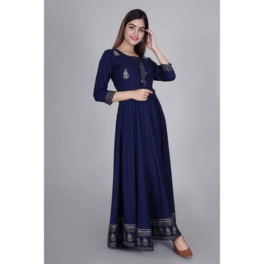 Partywear Rayon Long Gown