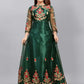 Ethnic Net Embroidered Gown
