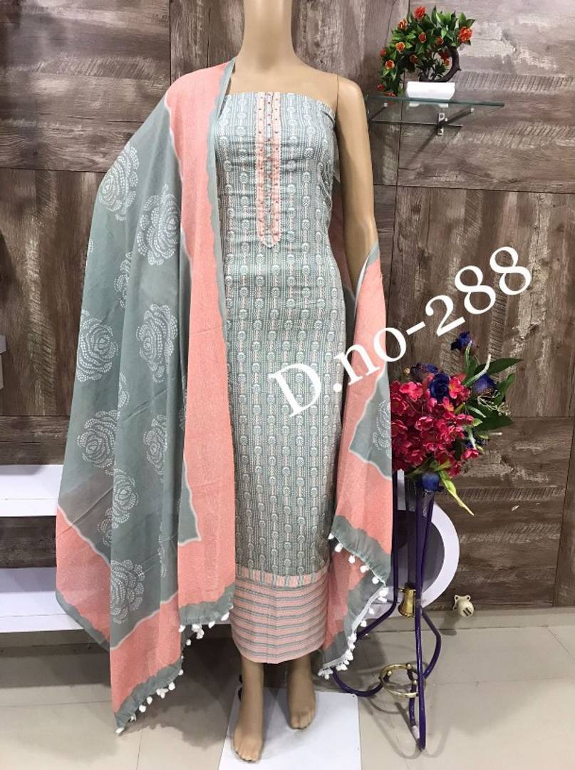 Classic Cotton Printed Salwar Suit Dress Material