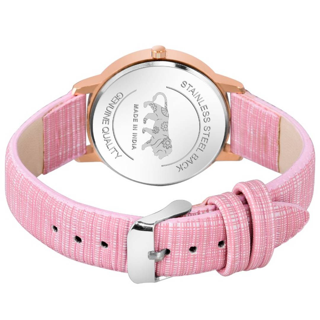Adorable Leather Women's Analog Watch