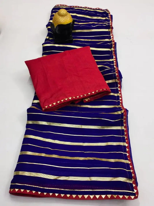 Fancy Vichitra Silk Lining Saree